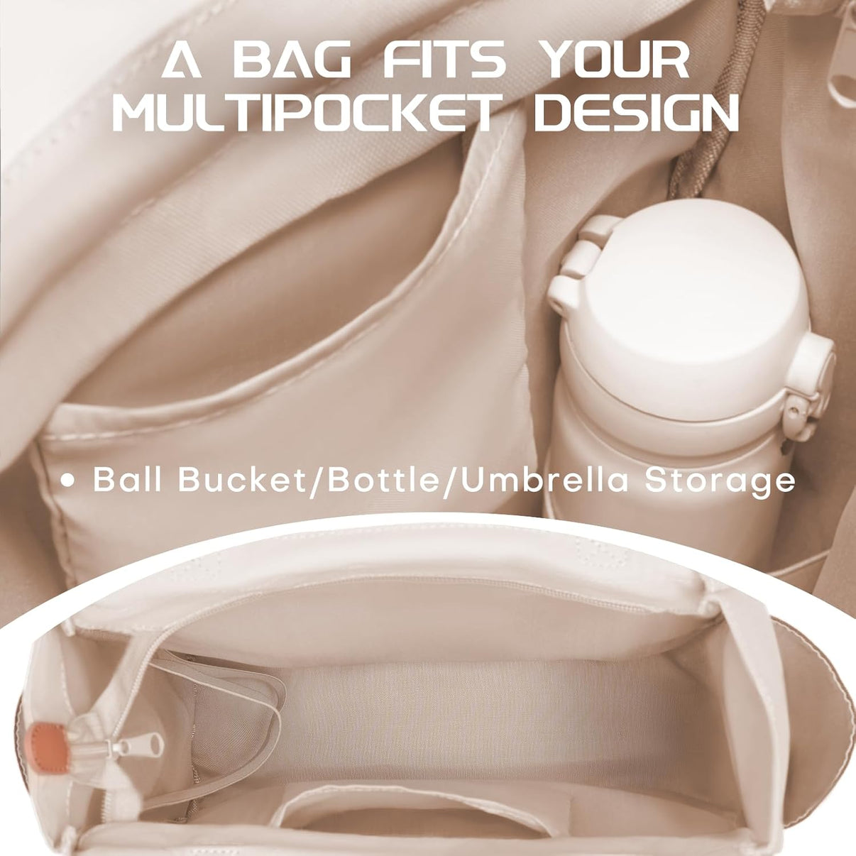 Luzzpickleball Versatile Pickleball Paddle Shoulder Bag