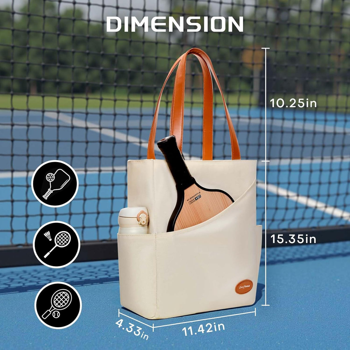 Luzzpickleball Versatile Pickleball Paddle Shoulder Bag