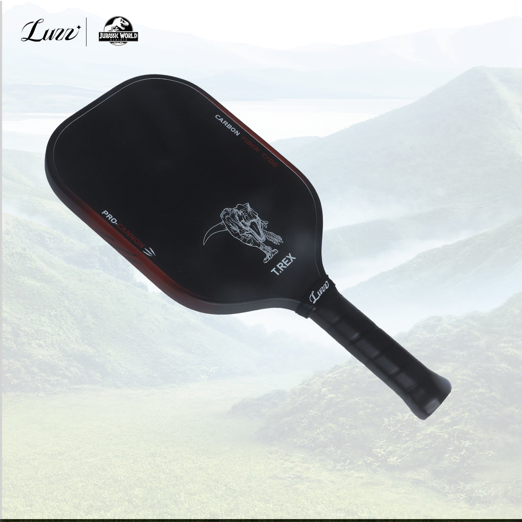 Luzzpickleball Jurassic Cannon Paddle T700 Carbon Friction Surface|Thermoformed