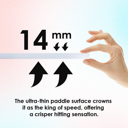 Luzz Pickleball Paddle Carbon Fiber Frameless T700 Raw Thermoformed Intermediate Advanced Racket(14mm) Whisper