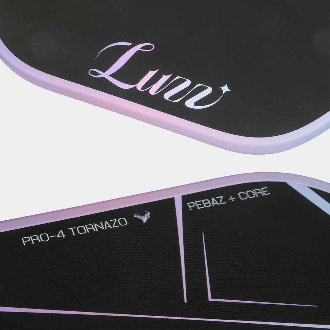 Luzzpickleball Pro 4 Tornazo Carbon Fiber Pickleball Paddle - Dual-Layer Core
