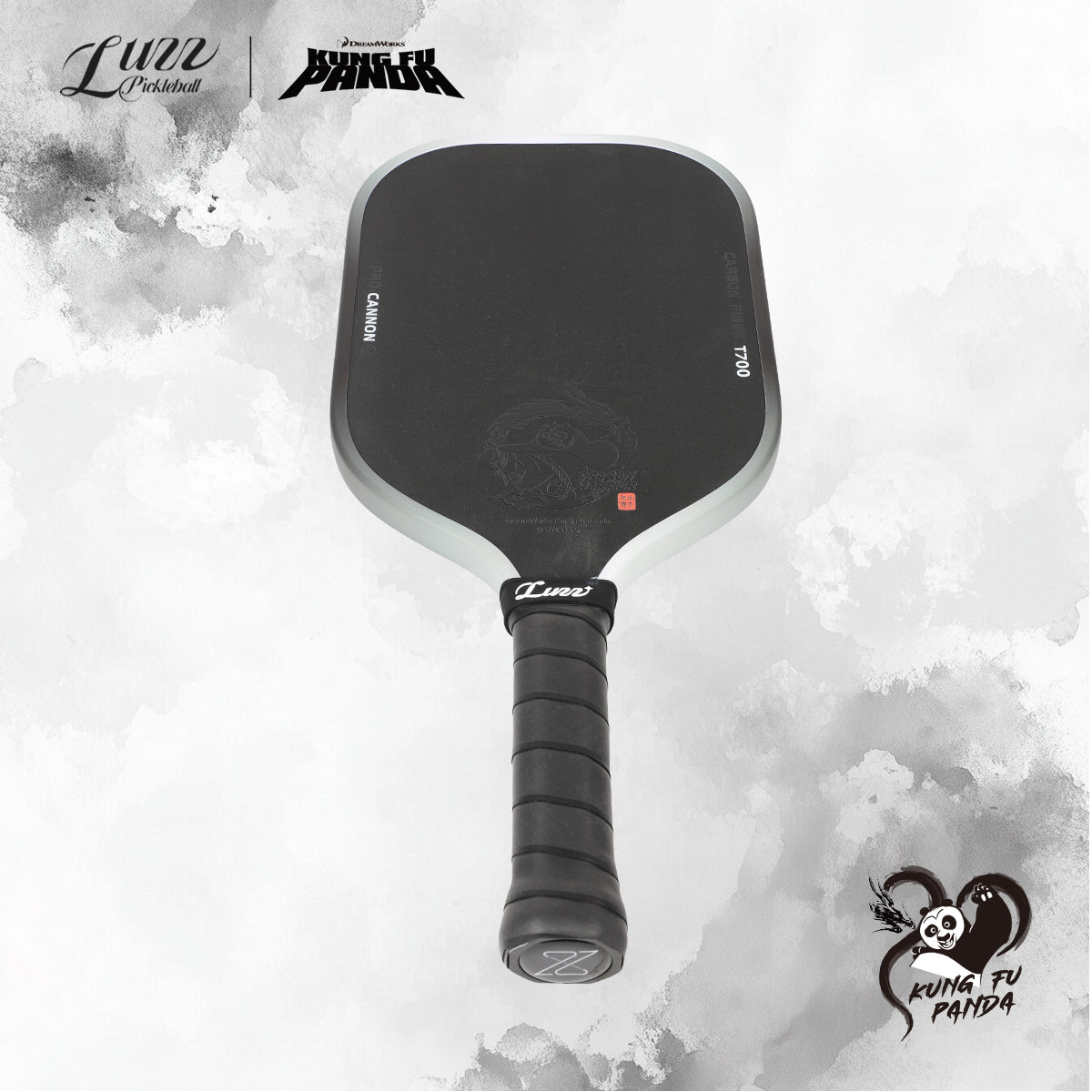 Luzzpickleball Kung Fu Panda Cannon T700 Carbon Friction Surface|Thermoformed