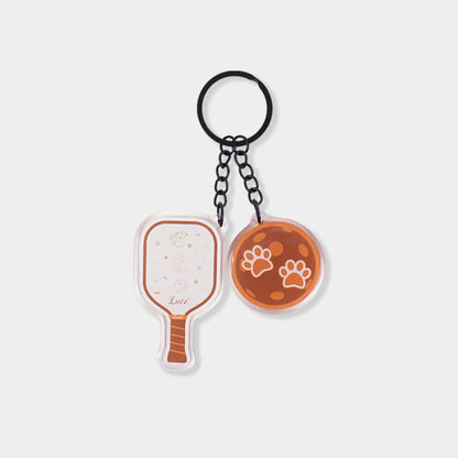 LUZZ Pickleball Resin Acrylic Bag Charm