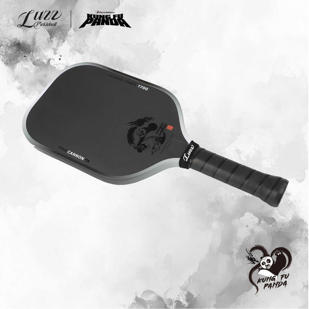 Luzzpickleball Kung Fu Panda Cannon T700 Carbon Friction Surface|Thermoformed