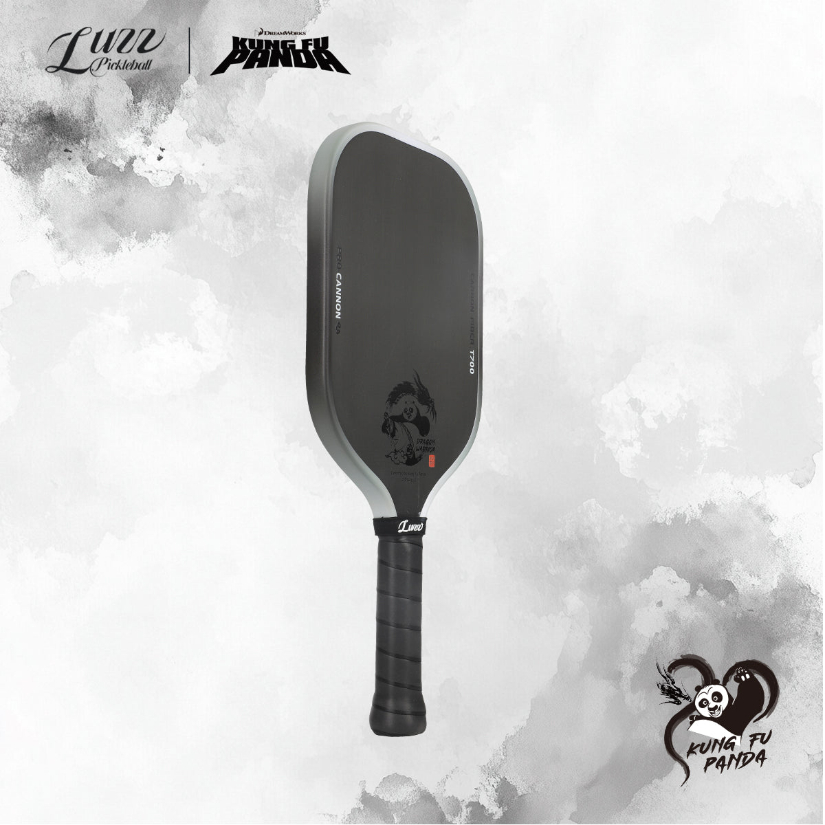 Luzzpickleball Kung Fu Panda Cannon T700 Carbon Friction Surface|Thermoformed
