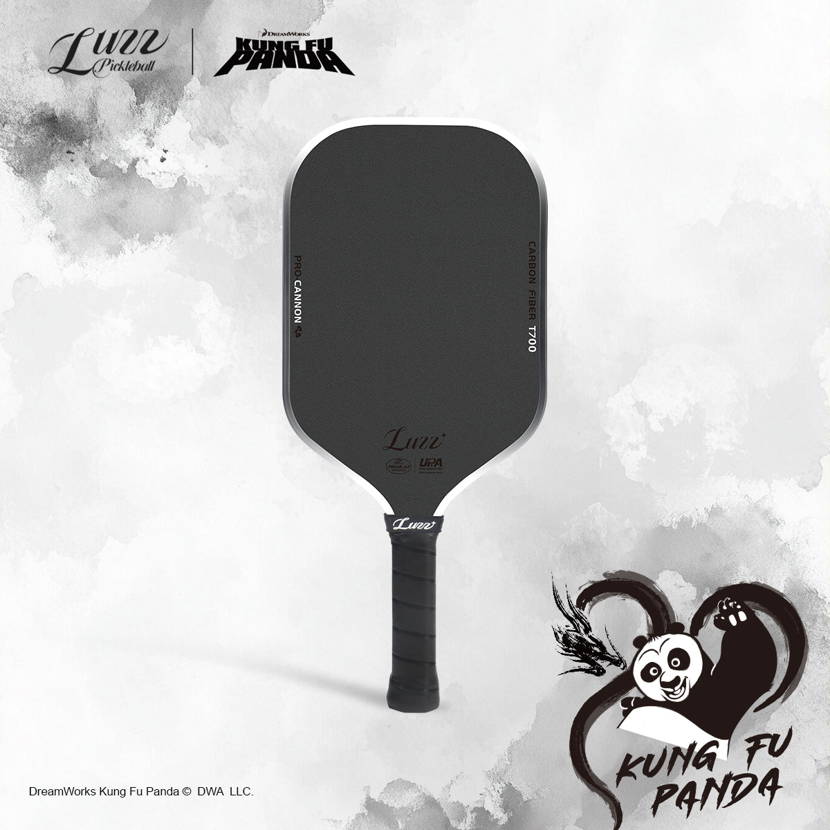 Luzzpickleball Kung Fu Panda Cannon T700 Carbon Friction Surface|Thermoformed