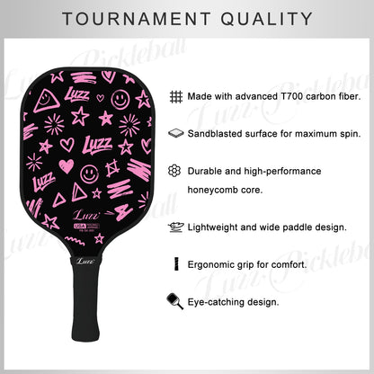 Luzz Pink Doodle Original Paddle
