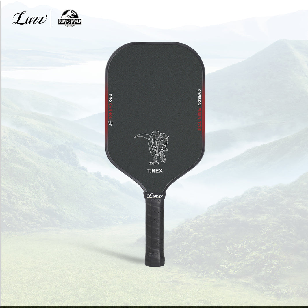 Luzzpickleball Jurassic Cannon Paddle T700 Carbon Friction Surface|Thermoformed