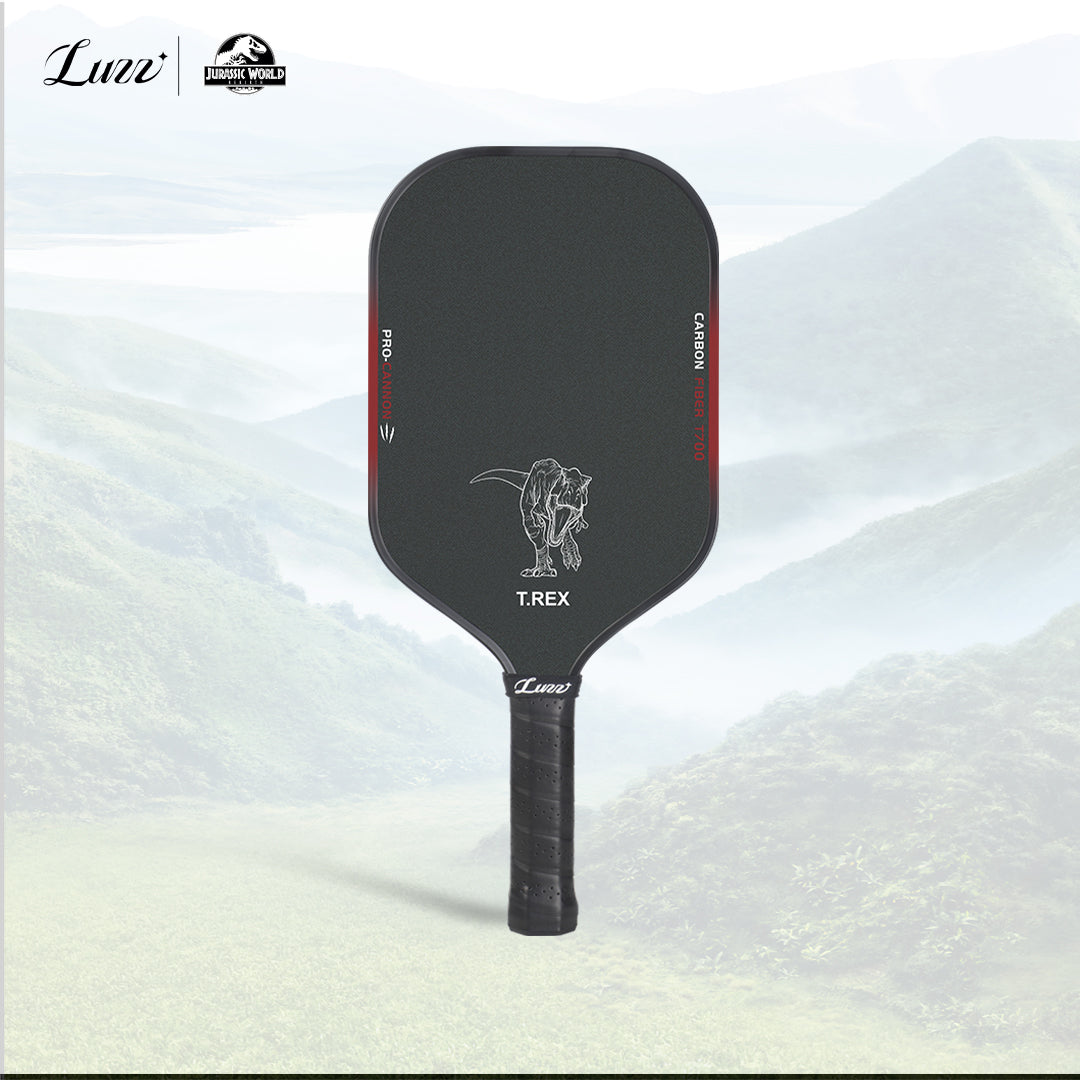 Luzzpickleball Jurassic Cannon Paddle T700 Carbon Friction Surface|Thermoformed