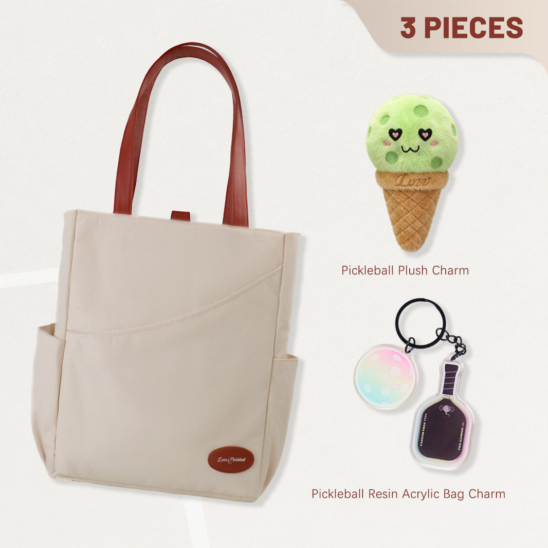 Luzz Shoulder Bag Charm Set | Paddle Bag + Plush & Acrylic Charms