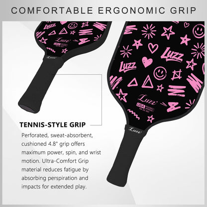 Luzz Pink Doodle Original Paddle