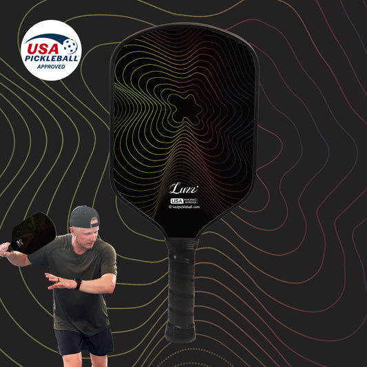 Luzzpickleball WaveStrike Balance Paddle(16mm)T700 Carbon Friction Surface|Thermoformed