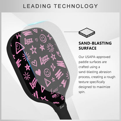 Luzz Pink Doodle Original Paddle