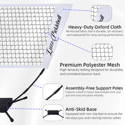 Luzz Mini Portable Practice Pickleball Net