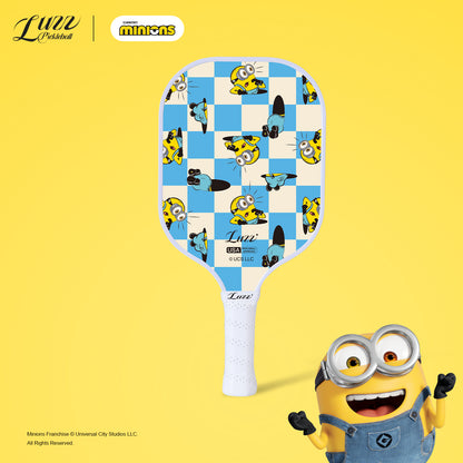 Luzzpickleball Minions Checker Champ Original Paddle (16mm) T700 Carbon Fiber