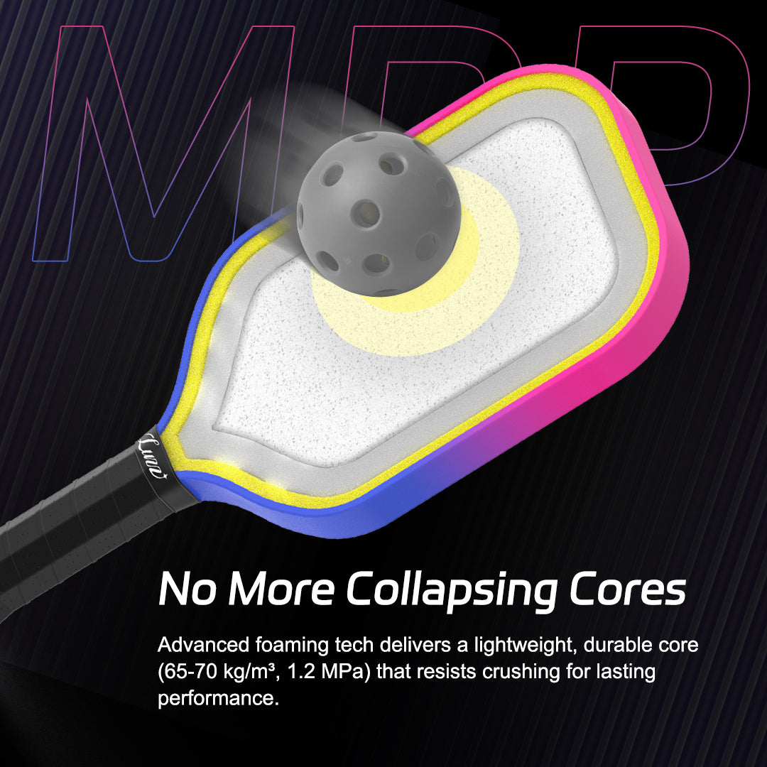 Luzzpickleball Pro 4 Inferno MPP Pickleball Paddle - Large Sweet Spot, Durable Core