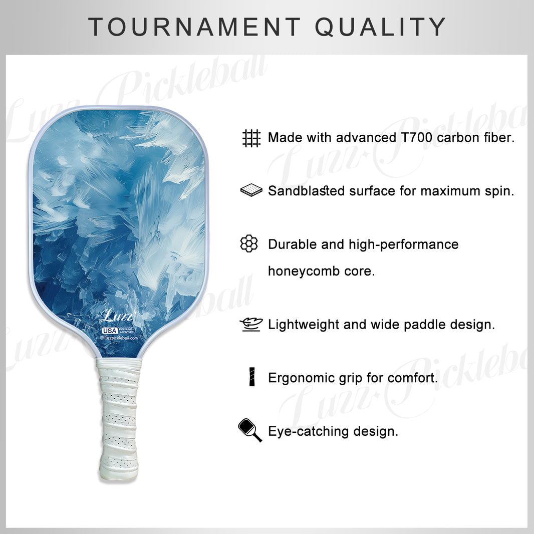 Luzzpickleball Ice Original Paddle (16mm) T700 Carbon Fiber