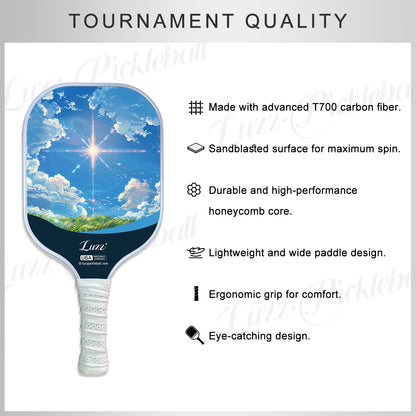 Luzzpickleball STAR Original Paddle (16mm) T700 Carbon Fiber