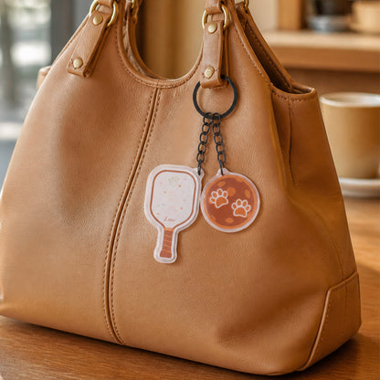 LUZZ Pickleball Resin Acrylic Bag Charm
