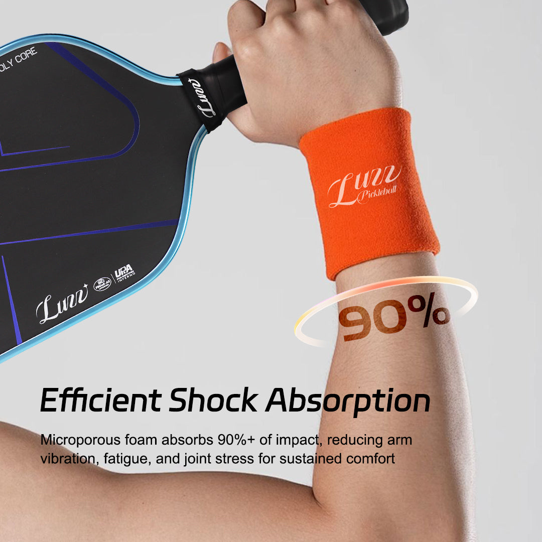 Luzzpickleball Pro 4 Blue Blaze Inferno MPP Pickleball Paddle - Large Sweet Spot, Durable Core