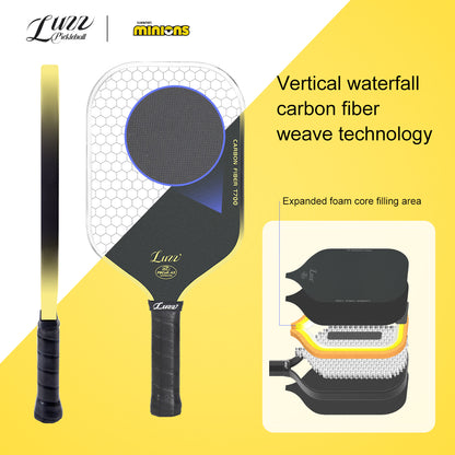 Luzzpickleball Minions Cannon Paddle T700 Carbon Friction Surface|Thermoformed