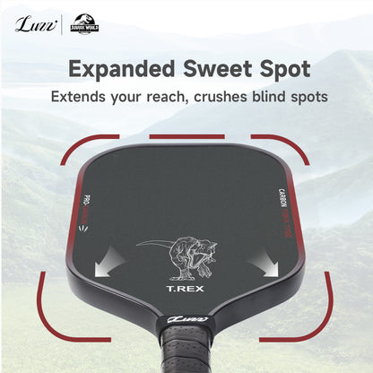 Luzzpickleball Jurassic Cannon Paddle T700 Carbon Friction Surface|Thermoformed