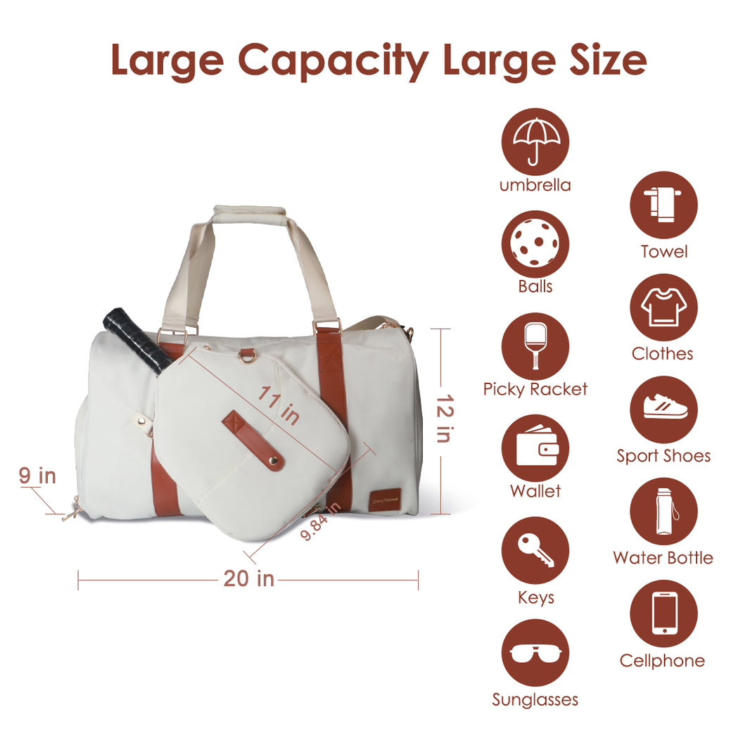 Luzz Premium Travel Pickleball Bag - Lightweight, Durable, and Multi-functional