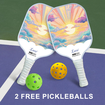 Luzzpickleball Sunset Bliss Original Paddle (16mm) T700 Carbon Fiber