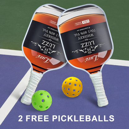 Luzzpickleball Whiskey Original Paddle (16mm) T700 Carbon Fiber