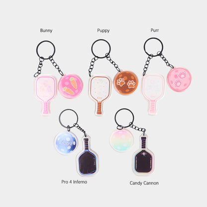 LUZZ Pickleball Resin Acrylic Bag Charm