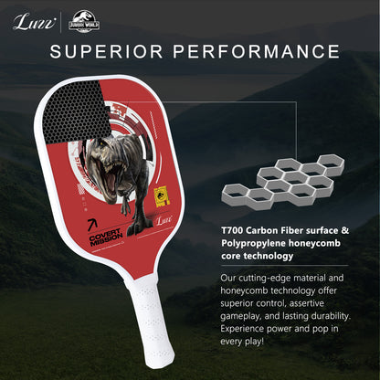 Luzzpickleball Covert Mission Original Paddle (16mm) T700 Carbon Fiber