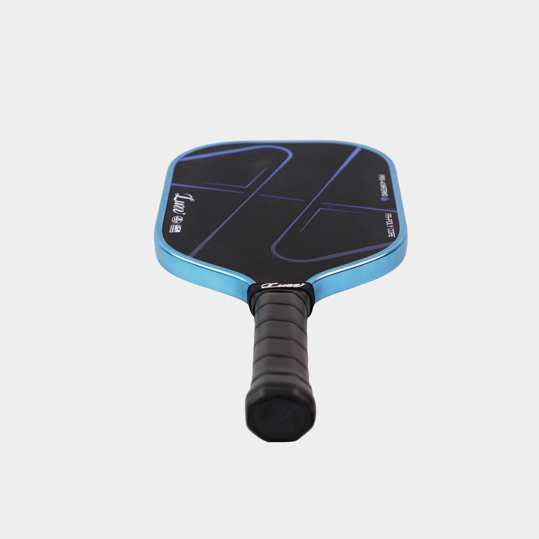 Luzzpickleball Pro 4 Blue Blaze Inferno MPP Pickleball Paddle - Large Sweet Spot, Durable Core