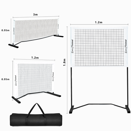 Luzz Portable adjustable length and height 3 meters indoor and outdoor mini portable DINK net