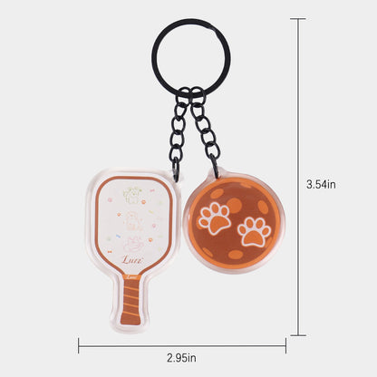 LUZZ Pickleball Resin Acrylic Bag Charm