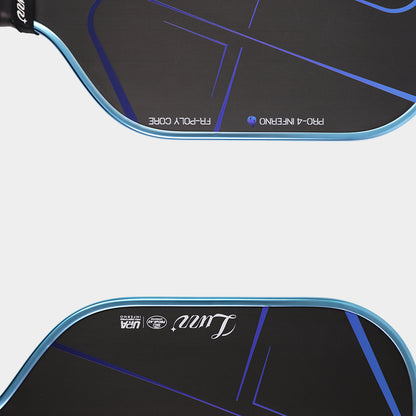 Luzzpickleball Pro 4 Blue Blaze Inferno MPP Pickleball Paddle - Large Sweet Spot, Durable Core