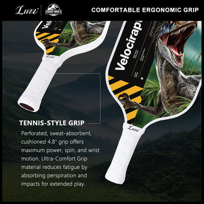 Luzzpickleball Velociraptor Original Paddle (16mm) T700 Carbon Fiber