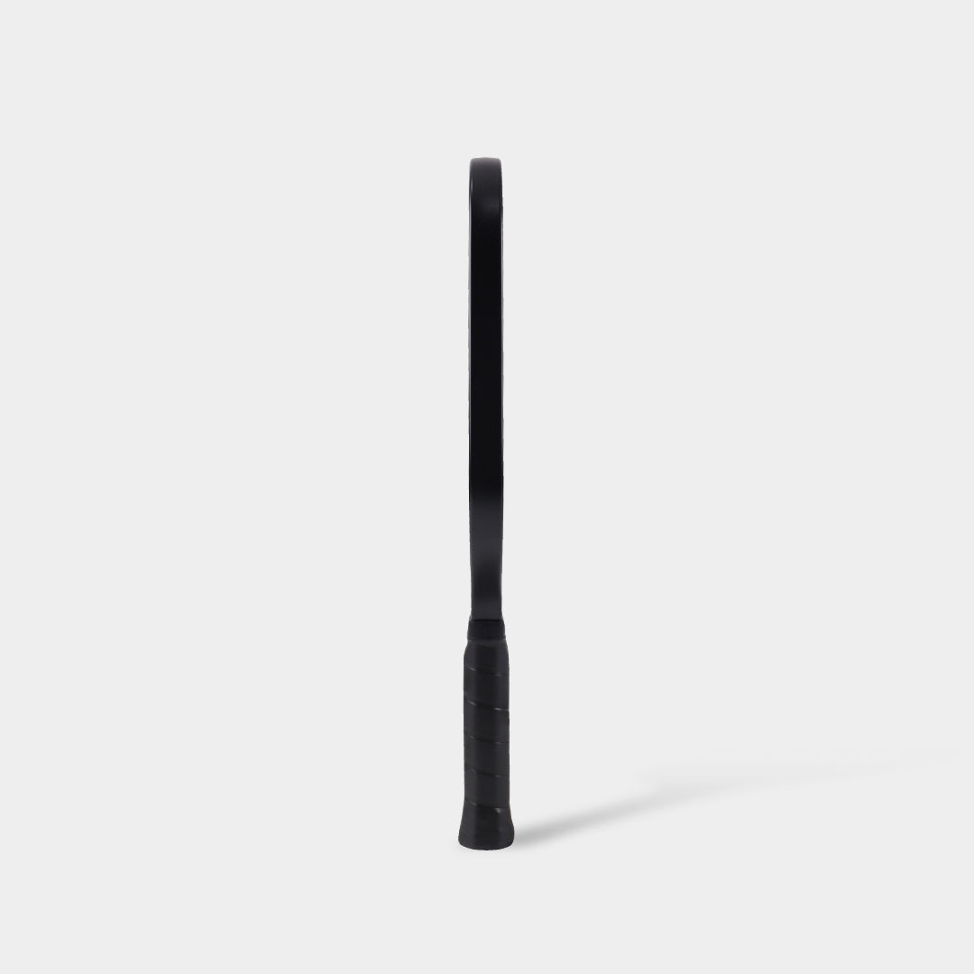 Diagonal view of the LUZZ Cannon XPP M1 paddle with full face and wrapped grip
