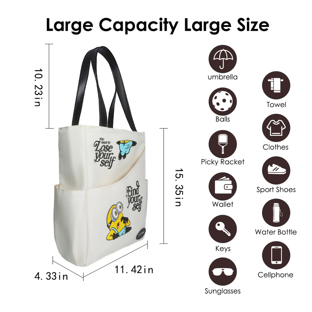 Luzzpickleball Minions Versatile Pickleball Paddle Shoulder Bag