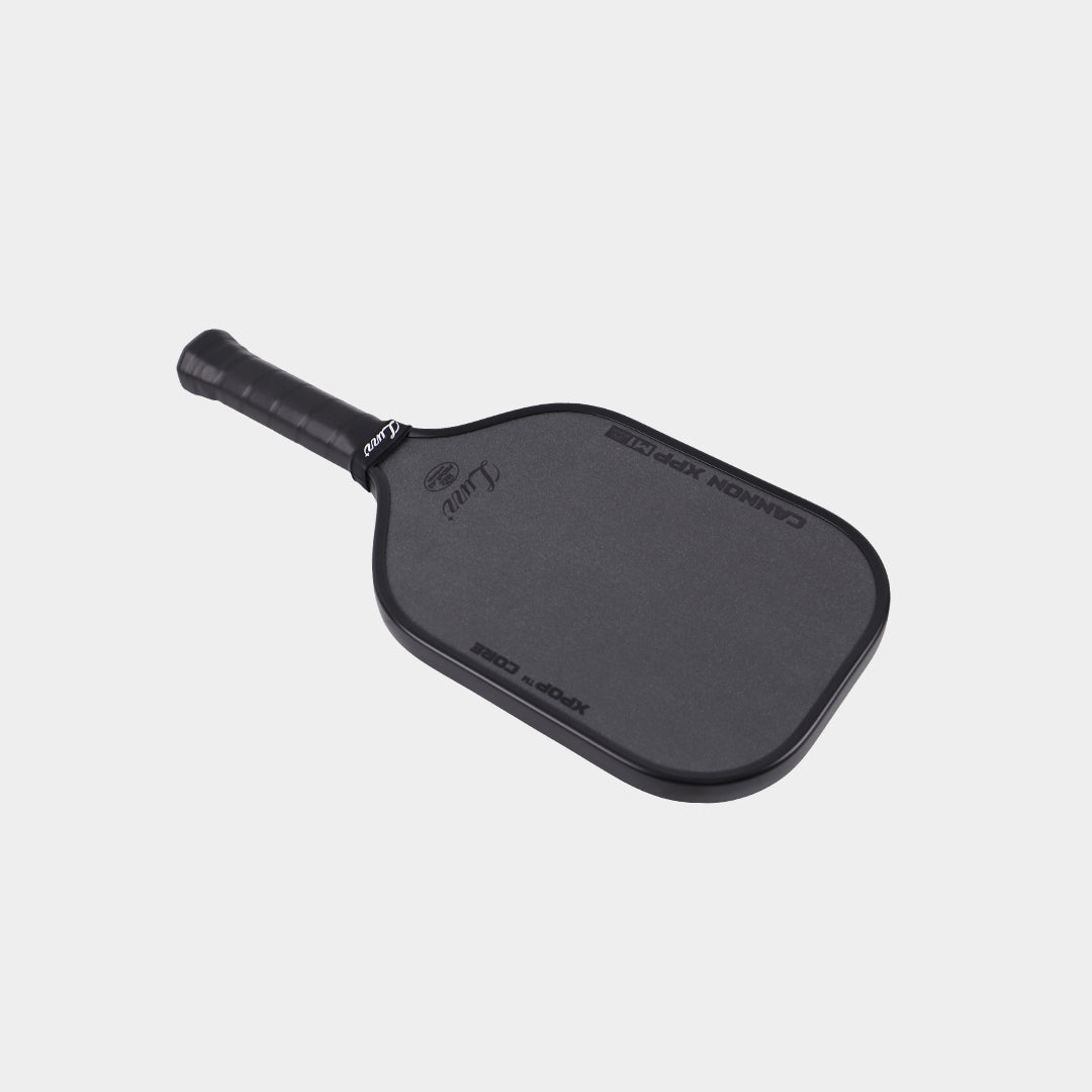 LUZZ Cannon XPP M1 black pickleball paddle shown from the front