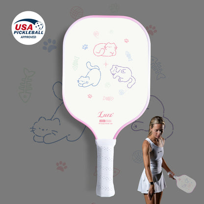 【Buy 2 Paddles Get 15% OFF】Luzzpickleball Original Paddle (16mm) T700 Carbon Fiber|Sandblasted surface