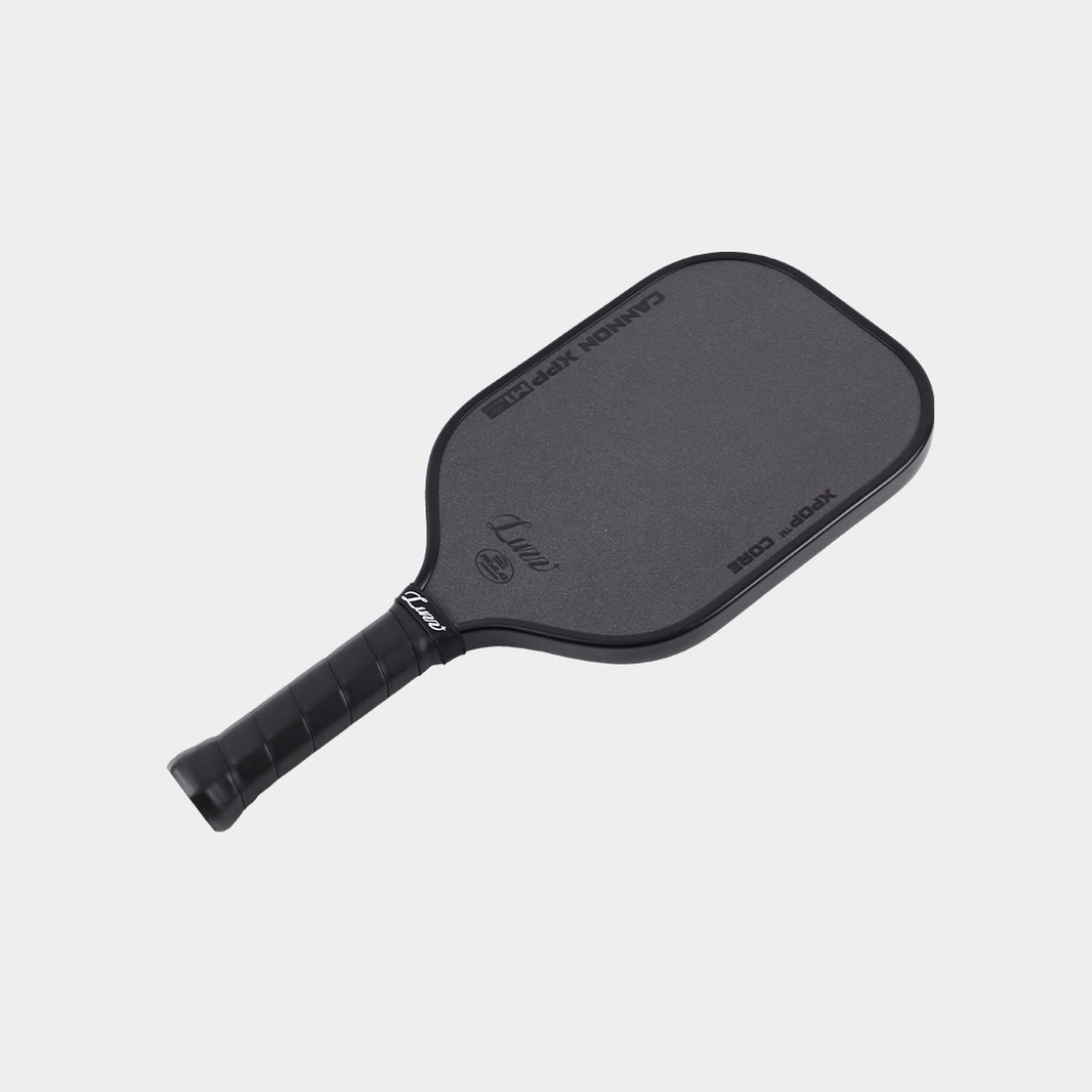 LUZZ Cannon XPP M1 black pickleball paddle shown from the front