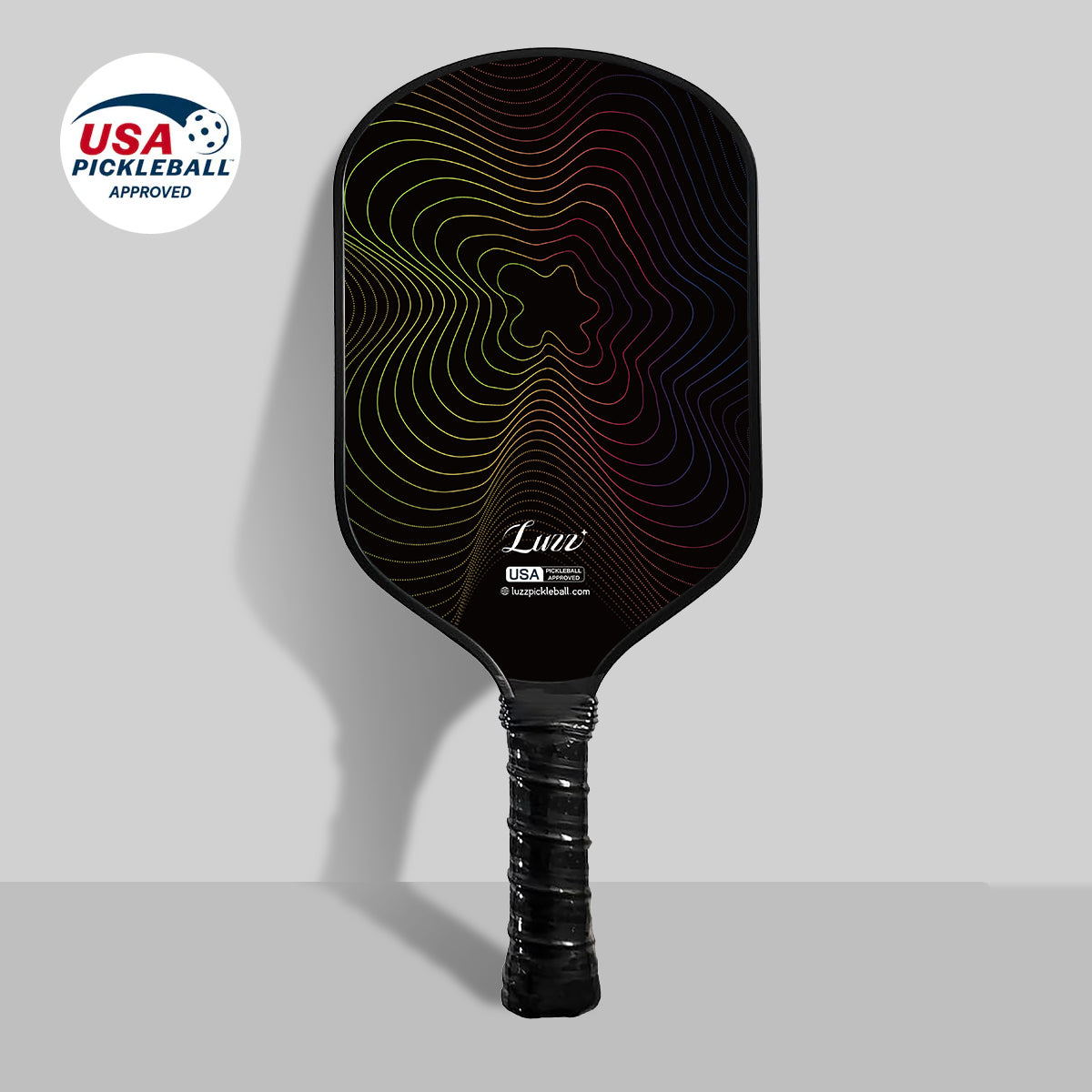 Luzzpickleball WaveStrike Paddle(16mm)CFS Raw Carbon Fiber T700 Surface|Thermoformed