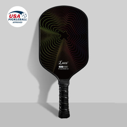 Luzzpickleball WaveStrike Paddle(16mm)CFS Raw Carbon Fiber T700 Surface|Thermoformed