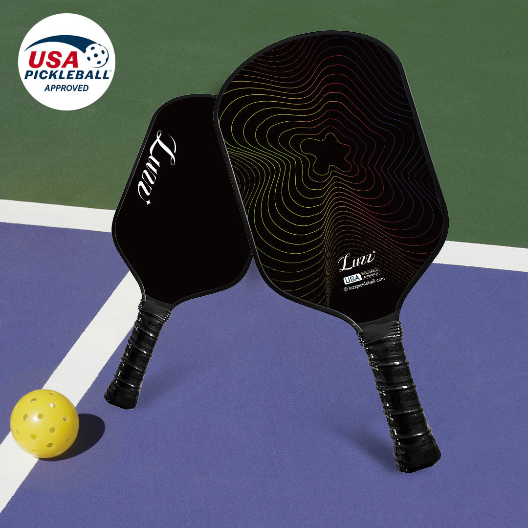 Luzzpickleball WaveStrike Paddle(16mm)CFS Raw Carbon Fiber T700 Surface|Thermoformed