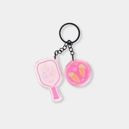 LUZZ Pickleball Resin Acrylic Bag Charm