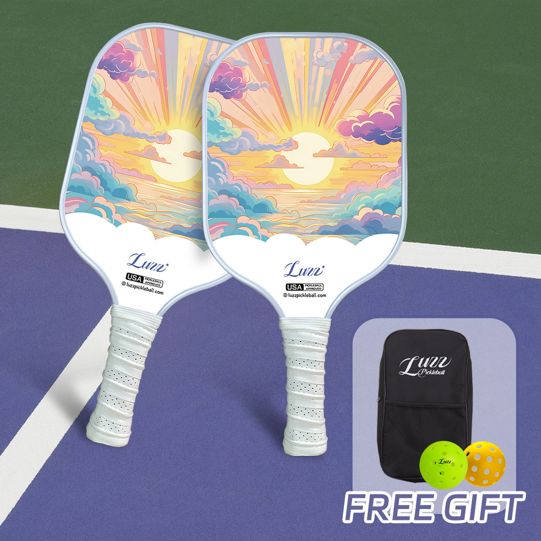 Luzzpickleball Sunset Bliss Original Paddle (16mm) T700 Carbon Fiber