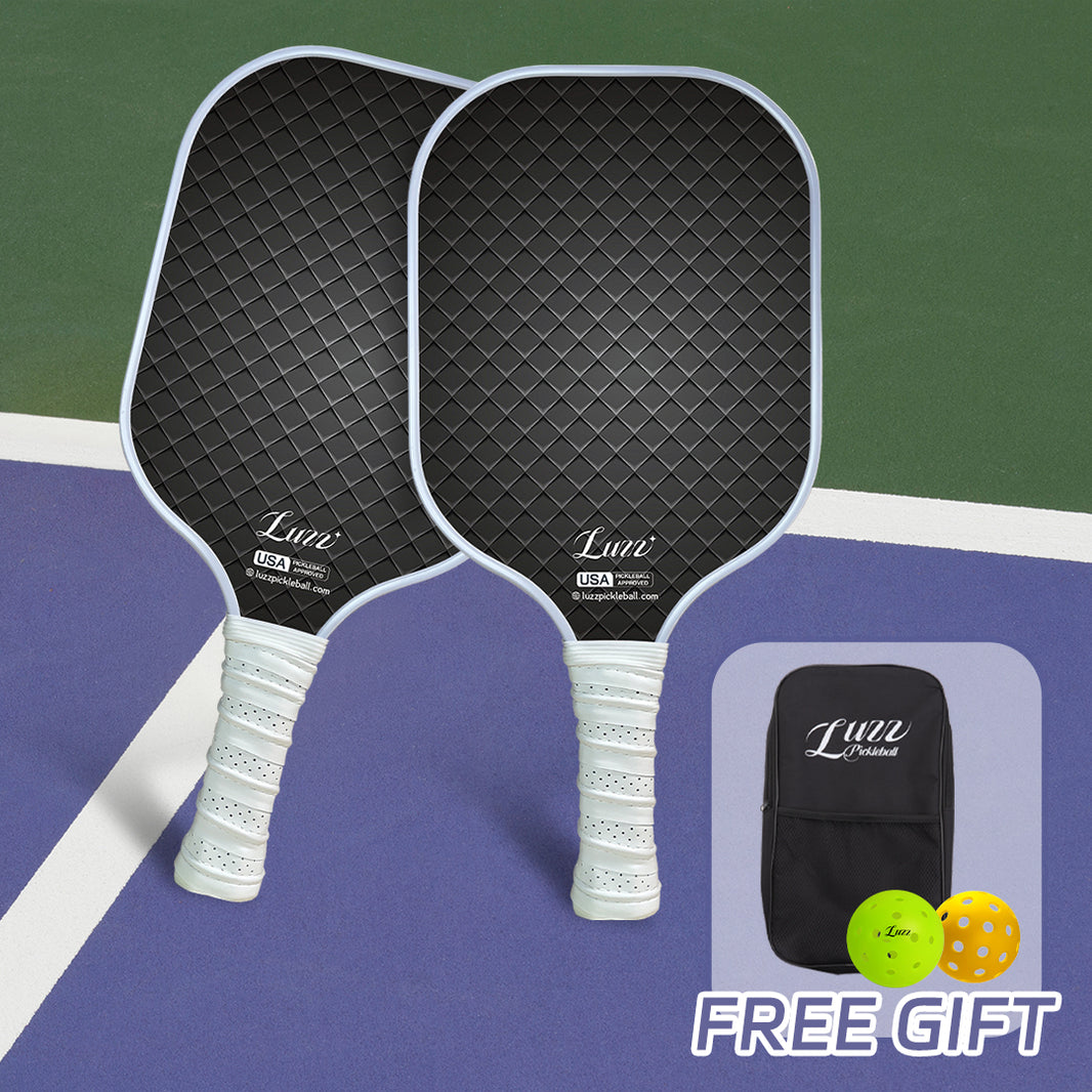 Luzzpickleball Dark Original Paddle (16mm) T700 Carbon Fiber