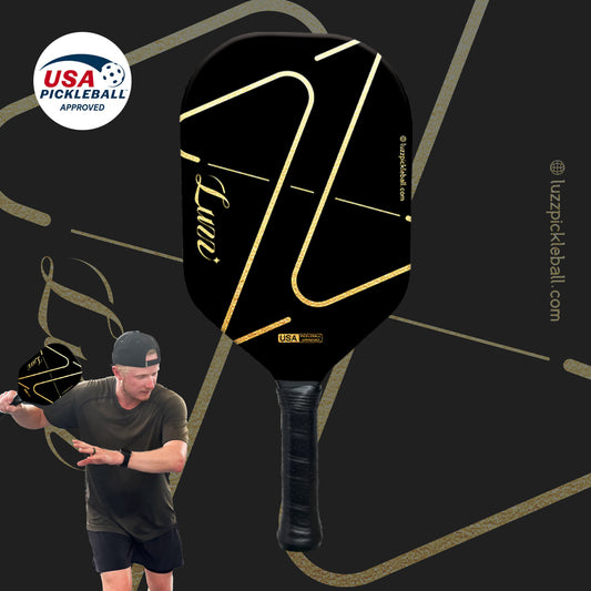 Luzzpickleball ZZ Frameless Paddle(14mm)T700 Carbon Friction Surface|Thermoformed