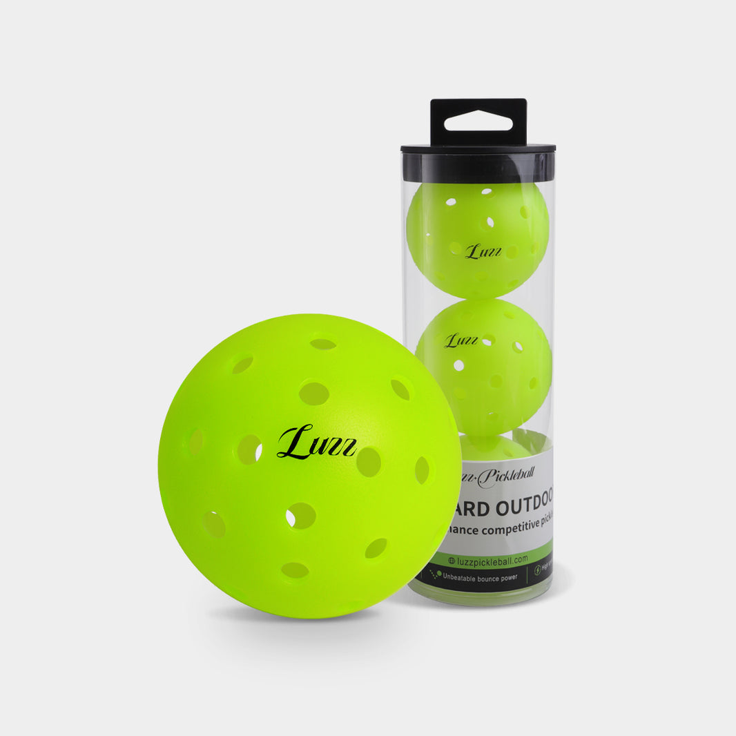 Luzz Pickleball Set– 40-Hole Rotomolded Design, Wear-Resistant, Anti-Aging, Superior Rebound