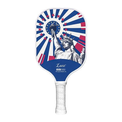 Luzz Carbon Fiber Pickleball Paddles(16mm) Sandblasted Surface USAPA Approved T700 Pickle Ball Rackets for All Skill Level